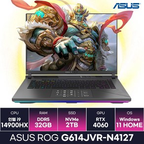 ASUS ROG STRIX G614JVR-N4127 i9 14세대 RTX4060 게이밍노트북 (32GB/2TB/Win11) / KCJH, 32GB