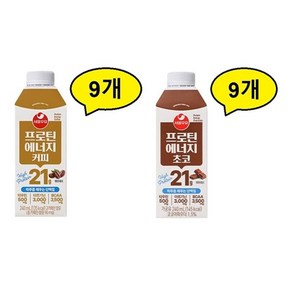 서울우유 프로틴 에너지 초코+커피, 240ml