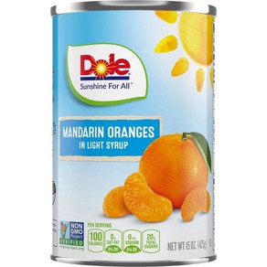 Dole 만다린 오렌지 통조림 인 라이트 시럽