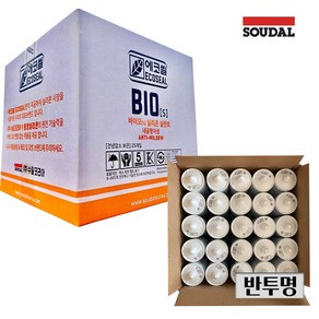 [유니스몰/공식대리점] 동양 바이오 내곰팡이성 실리콘 25개입 1BOX (욕실 및 주방 곰팡이방지용 실리콘), 25개, 반투명