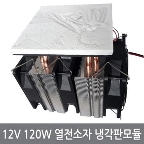 싸이피아 12V 120W 열전소자 냉각판 펠티어 냉기 냉각 모듈, 12V120W상부냉각판모듈, 1개