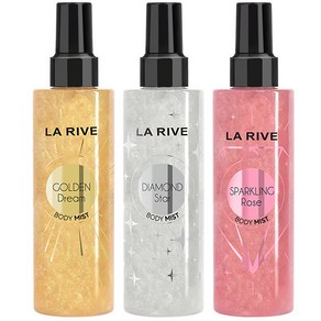 [공식수입] 라리브 일루미네이팅 퍼퓸 바디미스트 3종 (골든+다이아+로즈) 200ml*3종, 3개, 200ml