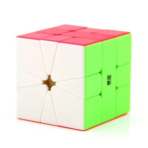 QiYi Qifa SQ1 매직 큐브 어린이 교육용 퍼즐 장난감 56mm 3x3 스퀘어-1 스피드 3x3x3, 01 Stickeless