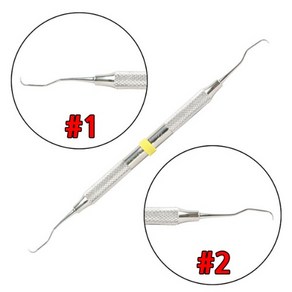 치과용 그레이시 큐렛 #1-2 Gacey Cuette, DA-215(#1-2), 1개