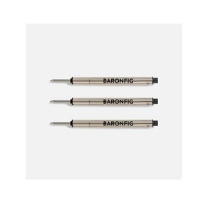 바론 피그 스퀘어 잉크 펜 리필 블랙 컬러 3개입 Baonfig Squie Ink Refills Black colo (Pack of 3)