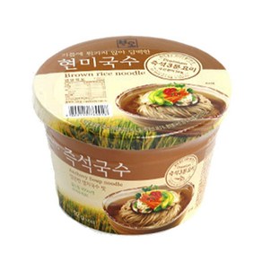 큰바위 야식 용기 대량 맛있는 간식 식사대용 컵 라면 라멘 현미즉석국수 92g 5개