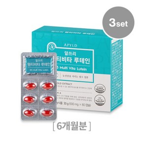 에이필드 R3 멀티비타 루테인(3SET), 60정, 3개