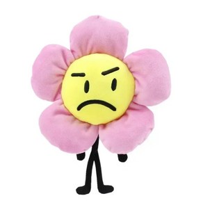 꿈의 섬 플러시 장난감을위한 애니메이션 전투 BFDI 인형 불꽃 꽃 잎 번호 X 봉제 교육 크리스마스 선물, Flowe, 1개