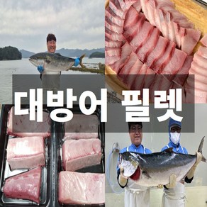 자연산 대방어 모듬회 필렛 대방어회, 1개, 1kg (500g*2 삼둥이초장 2팩)