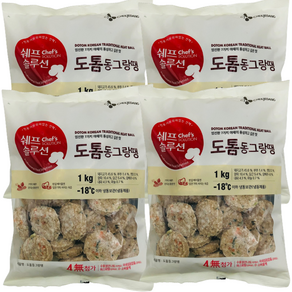 시제이 도톰 동그랑땡 1kg, 4개