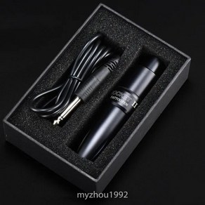 문신 타투 기계 전문가용 반영구 눈썹 셀프 타투머신 정수리, Black, 1개