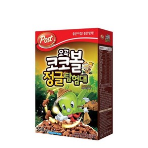 간편식사 포스트 코코볼 정글탐험대 550g 동서 시리얼 달콤한 맛 아이간식 토핑 우유 550g, 6개