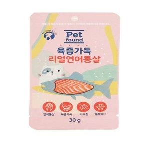 펫파운드 강아지 고양이 육즙가득 리얼연어통살 30g x 12p, 연어, 360g, 2개