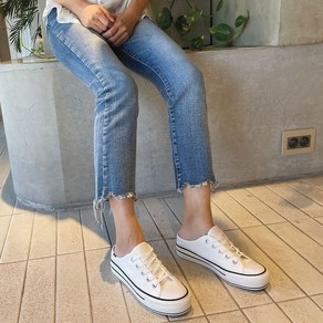 데일리 5cm 통굽 캔버스 뮬 스니커즈 bt773