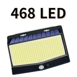 일상애착 태양광 센서 외부벽등 야외조명 468칩 LED, 1개