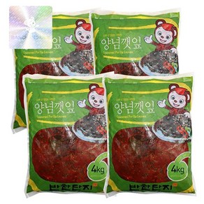 반찬단지 깻잎양념무침, 4kg, 4개