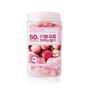 과즙함량50% 리얼과즙 까먹는젤리 복숭아젤리 200g, 1개