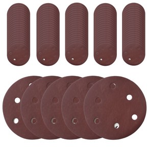 블루버드 원형 사포 125mm 5인치 6홀 100장 100방, 1개