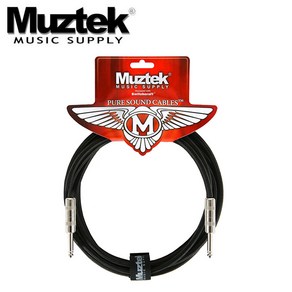 Muztek Pue Sound PS-300/500/300L 기타 베이스 케이블, PS-300 양쪽 1자 3m, 1개