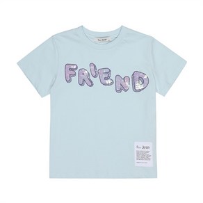 피터젠슨 아동 FRIEND 스팽글 반소매 티셔츠 PQM11TR23M BU