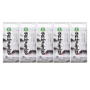 [성경김본사] 프리미엄 곱창 도시락김 50g(60매)x5봉 - 조각김, 5개