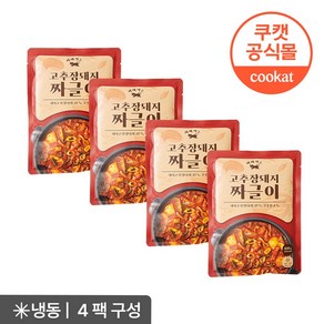 원팩쿠캣 비벼먹는 고추장돼지짜글이 400g X 4팩, 4개