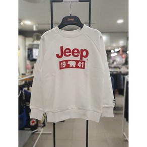 [지프키즈] JEEP 박스 1941 맨투맨 화이트 KK3TSU891