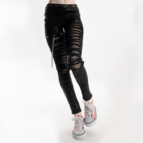 돌모아 구체관절인형의상 56cm 60cm SD13 펑키 슬래시 레깅스 팬츠 SD - Slash Leggings Pants (Solid Black)