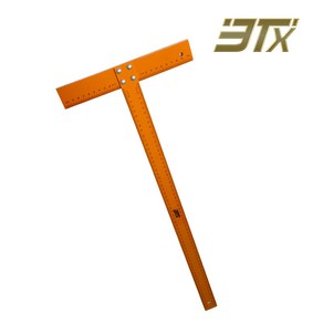 3Tx T자 알루미늄 티자 타일용 건축 설계 60cm 제도용 수공구 측정 목공용 주황색