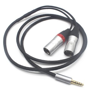 4.4mm to XLR (L-R) (4.4mm - 2XLR [ 4.4mm XLR ] (1.2m (3.93FT)) 변환 10심은 도금선 밸런스, 상세페이지 참조, 1개, 상세페이지 참조