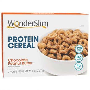 WonderSlim 원더슬림 단백질 시리얼 초콜릿 땅콩버터 210g