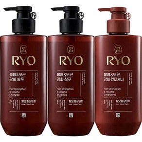 려 NEW 흑운 모근강화&볼륨케어 샴푸 480ml x 2개+ 컨디셔너 480ml 발효검은콩함유, 1세트