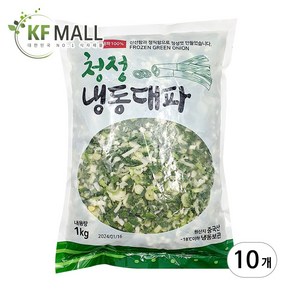 냉동 대파 슬라이스, 10개, 1kg