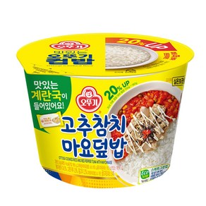 오뚜기 컵밥 고추참치마요덮밥 (+계란국이 추가되었어요!), 285.5g, 10개