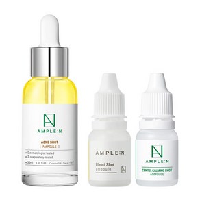 코리아나 앰플엔 아크네샷앰플 30ml+블레미샷 미백 잡티 앰플 10ml+센텔카밍샷 진정 앰플 10ml, 1개