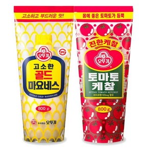 오뚜기 토마토케찹800g+골드 마요네즈800g -