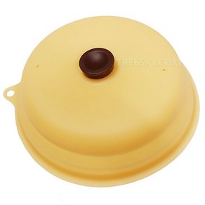 파미레 실리콘 접이식 전자레인지 돔뚜껑-22cm 1개/옐로우, 1번) 옐로우