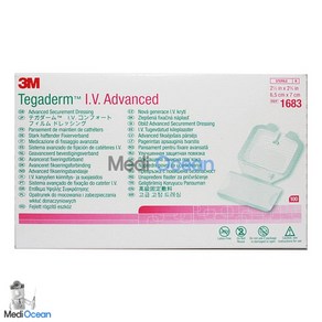 테가덤(Tegaderm) I.V Advanced 1683 6.5*7cm 박스(100개)