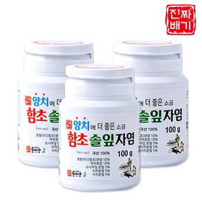 진짜배기 함초솔잎자염 양치소금, 100g, 3개