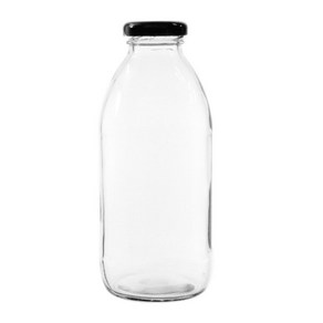 딸기우유 밀크티 커피유리병 500ml 1박스, 24개