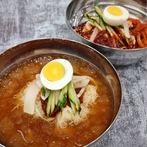 비비바바 부산맛집 밀면밀키트 냉면(물밀면1인+비빔밀면1인) 2인 1셋트, 1개