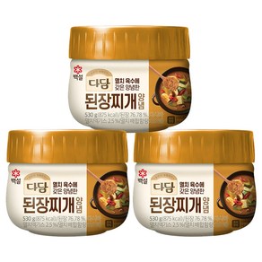 다담 된장찌개양념 530g X 3개+우렁강된장 비빔양념140g X 3개, 1개