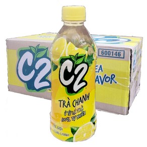 베트남 음료 녹차 CHANH TRA XANH 씨투 C2 LEMON GREEN TEA 레몬그린티 24개, 355ml