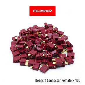 딘스잭 T플러그 Deans Connecto T Plug, 암-100개(Female x 100pcs), 1개