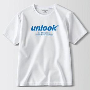 언룩 UNLOOK 순면 프린트 반팔 티셔츠