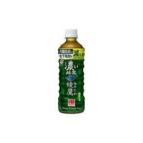 코카콜라아야타카 진한 녹차 기능성 표시 식품 525ml×24병, 525ml, 24개