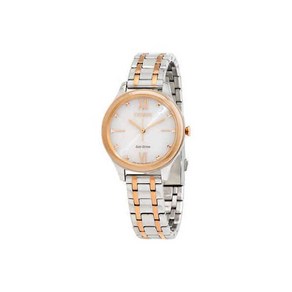 시티즌 Eco-Dive Ivoy Dial Two-tone Ladies Watch EM0506-77A