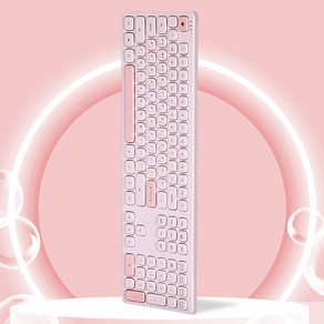 몬스타 가츠 고양이 보글보글 차세대 멤브레인 인체공학 키보드, 제조사축, X108 슬림, 딸기샤베트