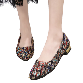 여성용 트위드 플랫슈즈 women's flat shoes 하늘비즈 A31 Z558B533