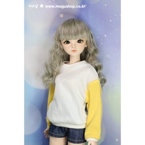 #bjd#구체관절인형옷(#도리스돌 60cm한정)옐로우 나그랑 맨투맨(뒷트임 선택가능)(인형포함안됨)#마구샵#어린이날